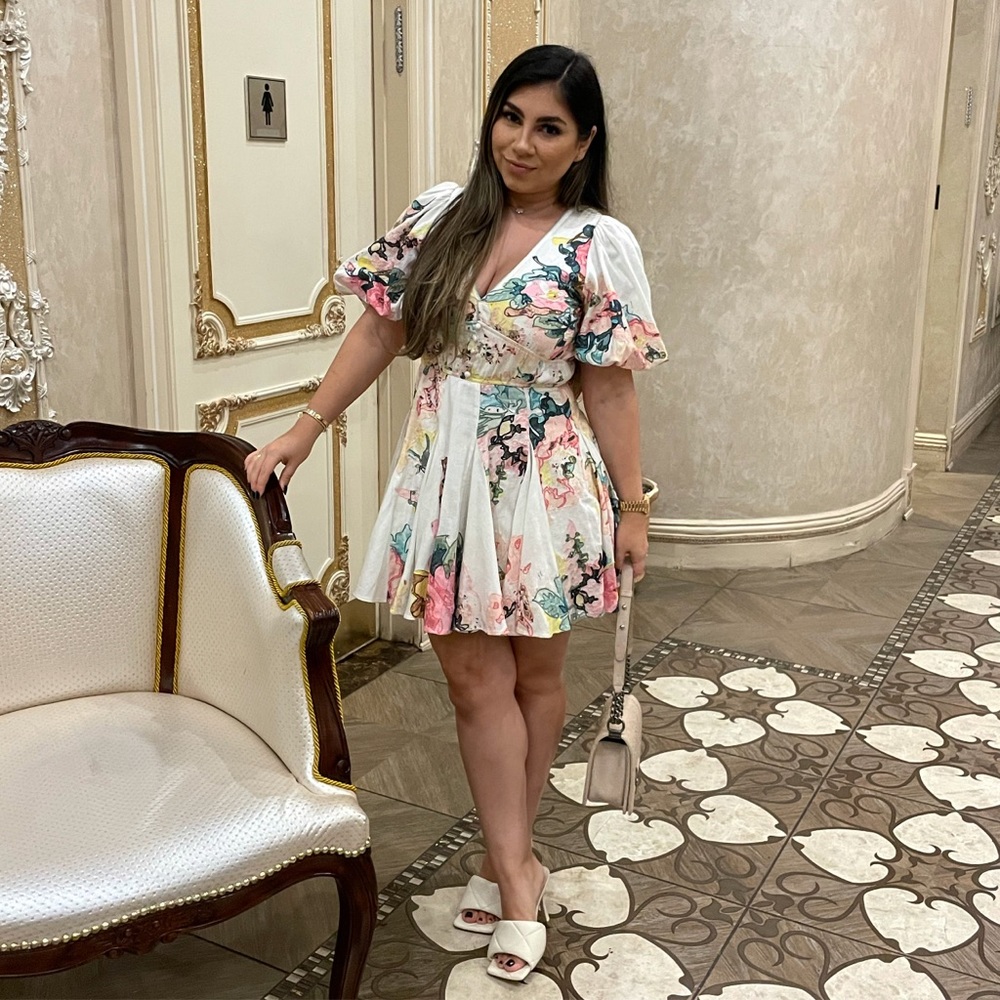 Hemant and Nandita pastel mini dress